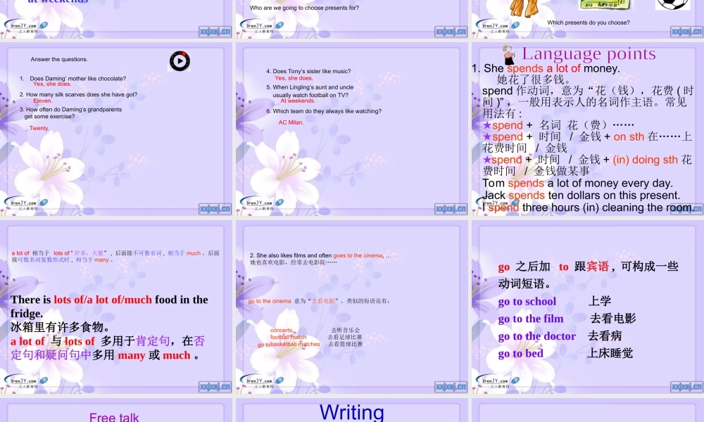 北师大（三起）三年级英语下册《unit 12 Review(1)》教学课件.ppt