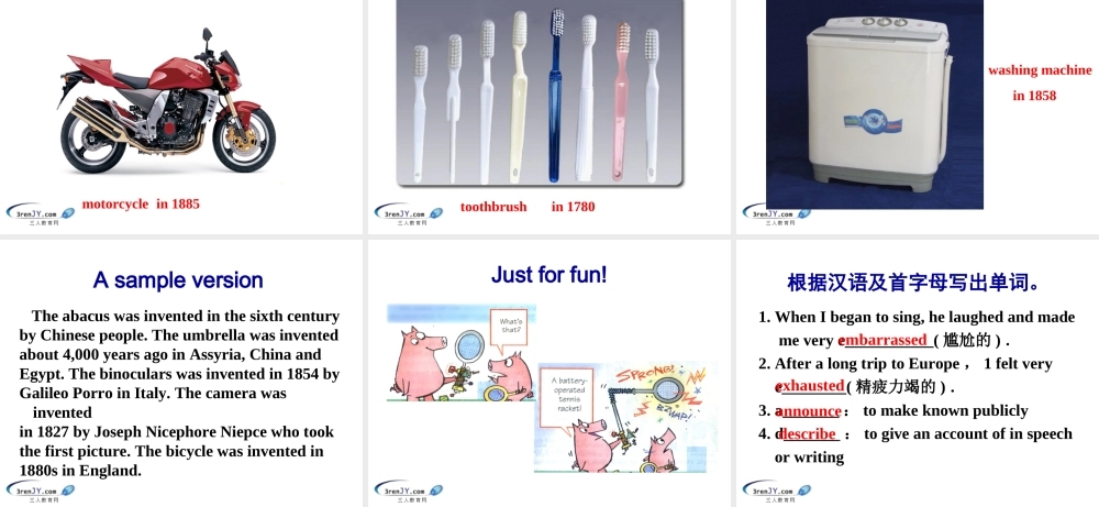 北师大（三起）三年级英语下册《unit 12 Review(3)》教学课件.ppt