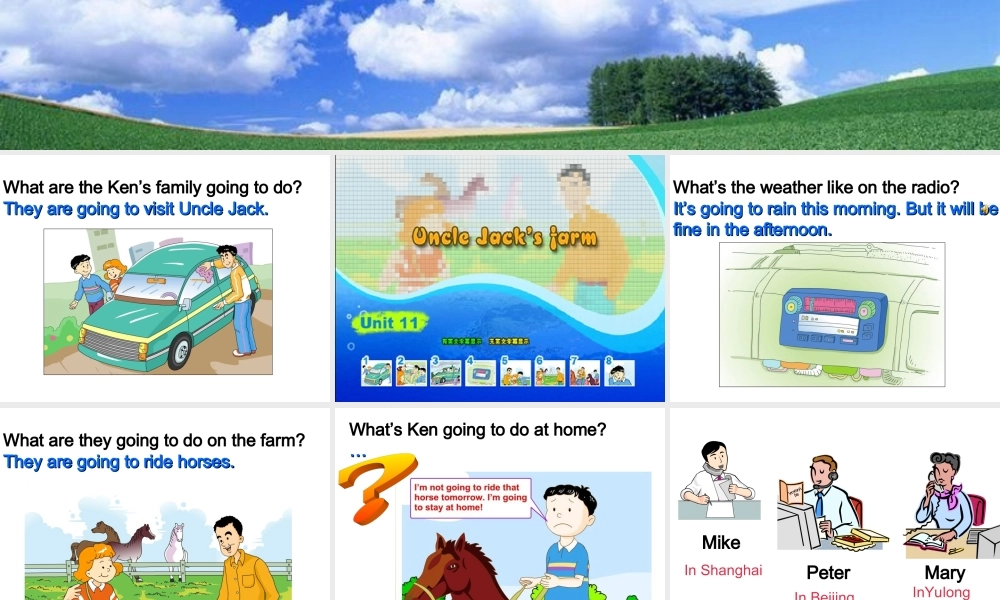 四年级下英语课件-Unit 11UncleJack’s farm10-北师大版(三起).ppt