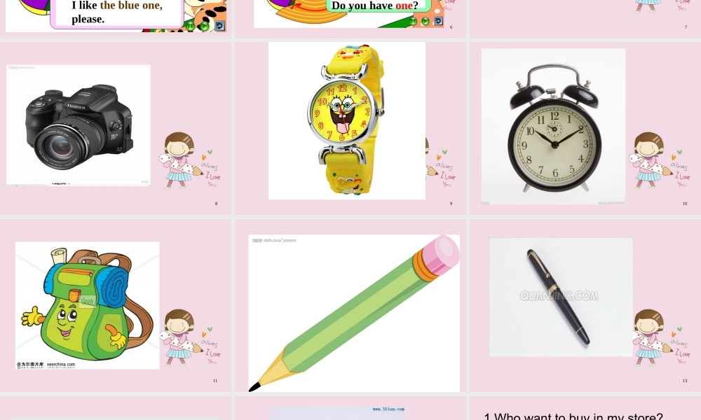 小学英语北师大版(三年级起点)三年级下册Uniit 10 Mocky's store课件9.ppt