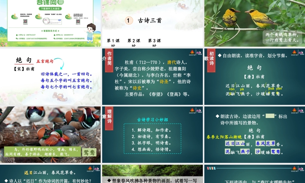 1 古诗三首【精华版】.pptx