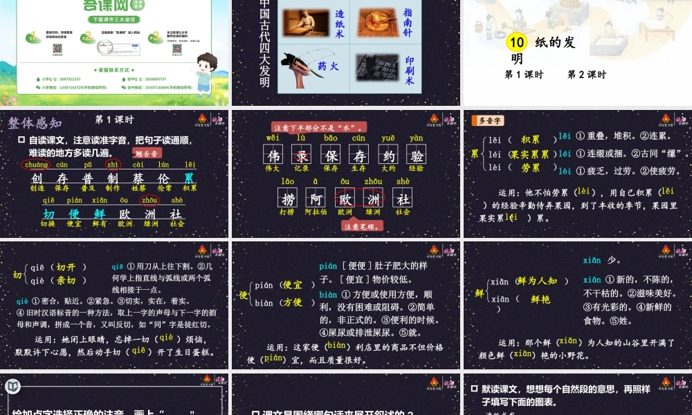 10 纸的发明【精华版】.pptx