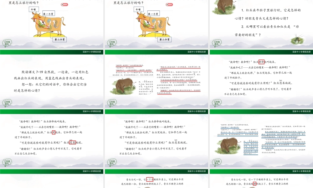 1009三年级【语文(统编版)】《在牛肚子里旅行》第二课时-2PPT课件 .pptx