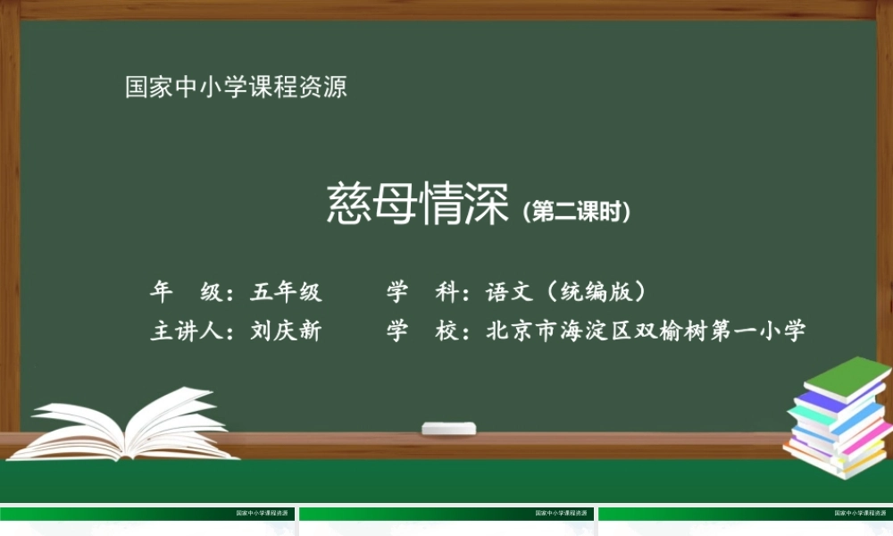 1117五年级【语文(统编版)】慈母情深（第二课时）-2PPT课件 .pptx