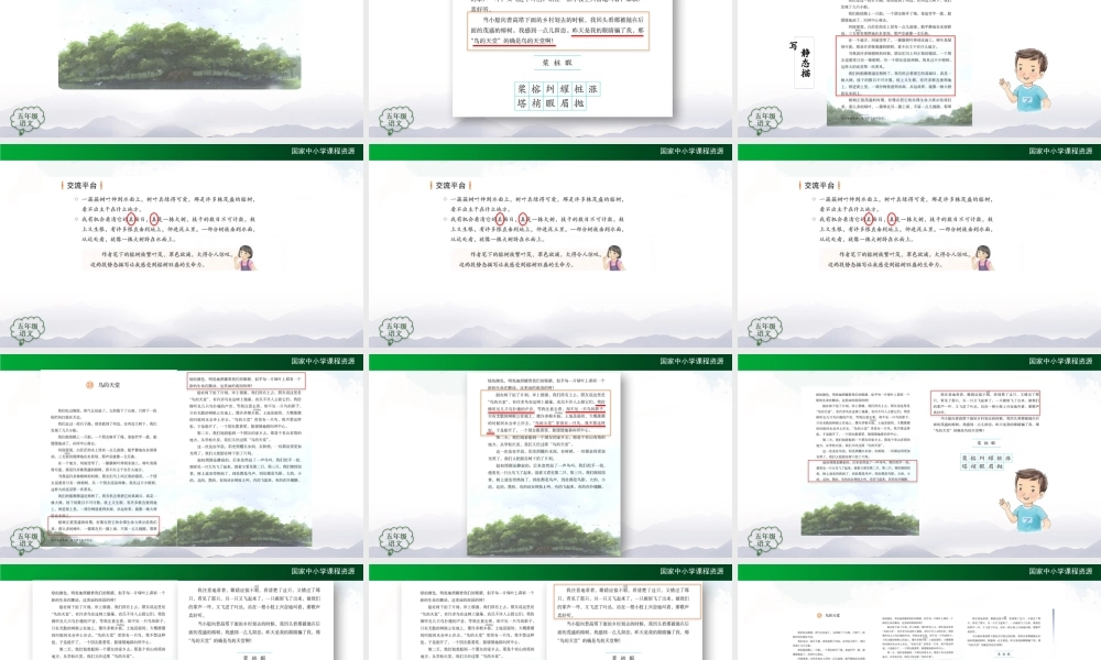 1202五年级【语文(统编版)】鸟的天堂（第二课时）-2PPT课件 .pptx