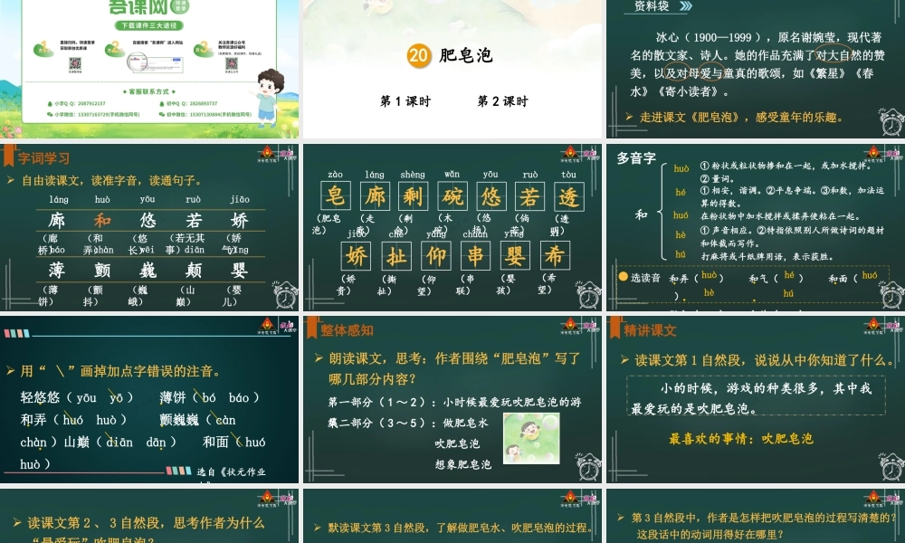 20 肥皂泡【精华版】.pptx