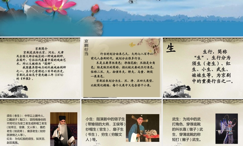 《生、旦、净、丑荟精粹》课件.ppt