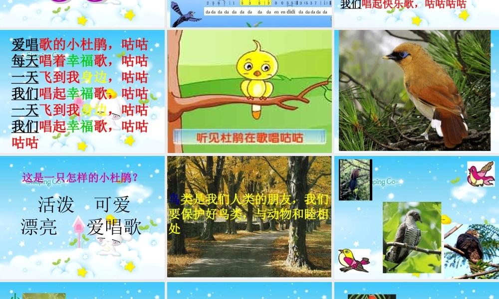 人教小学音乐三上《1爱唱歌的小杜鹃》PPT课件.ppt