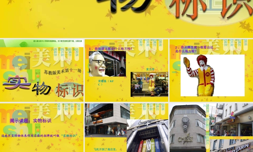 苏教小学美术六上《第17课实物标识》PPT课件 (1) .ppt