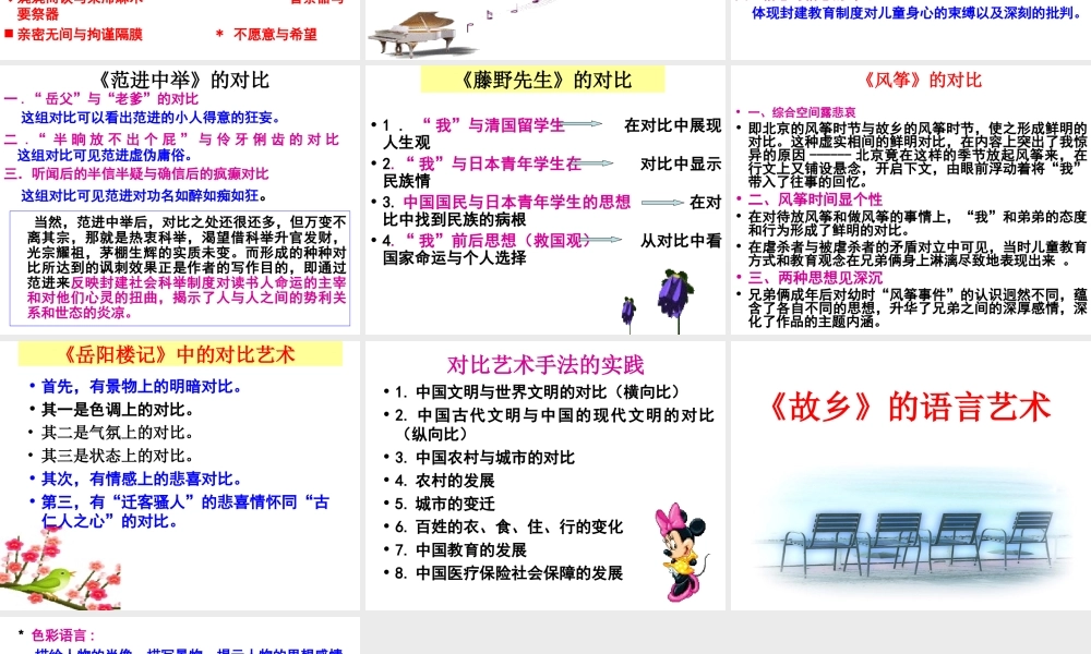 苏教小学美术四下《第11课对比的艺术》PPT课件.ppt