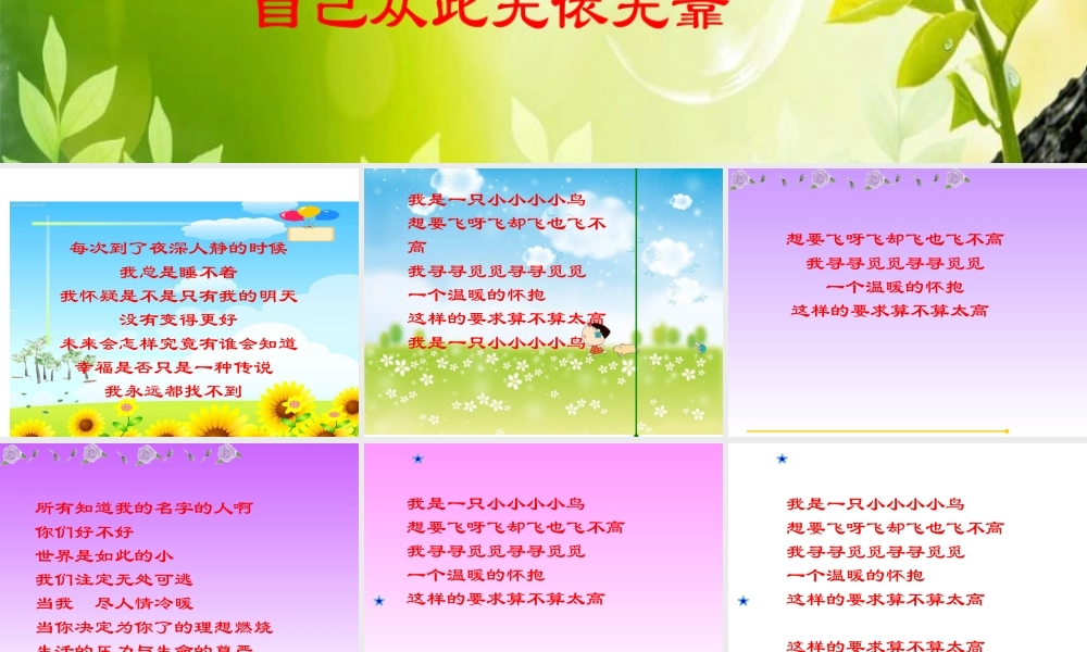 苏教小学美术四下《第7课我是一只小小鸟》PPT课件.ppt