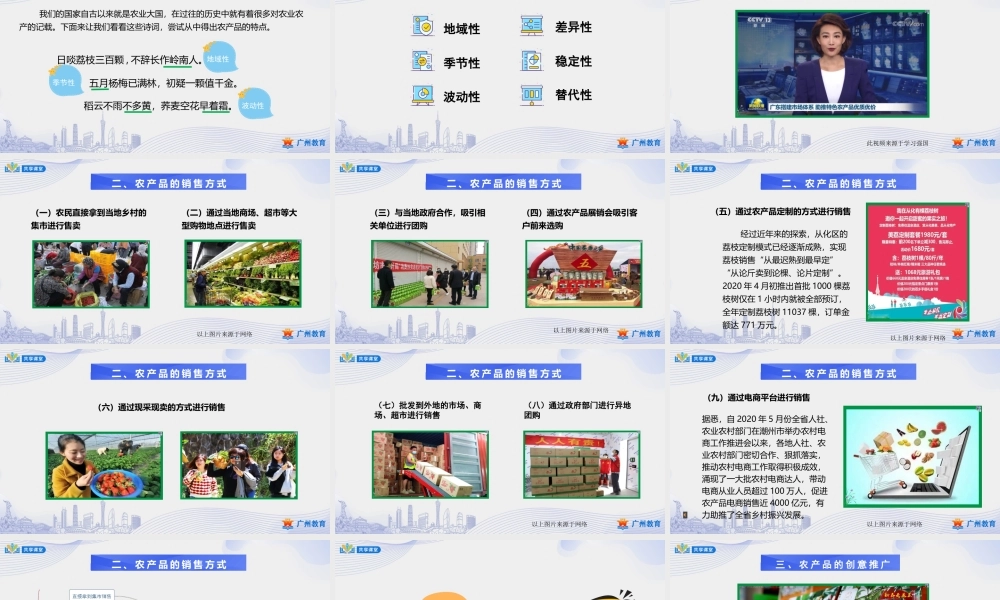 课时14_第四单元 美丽乡村新变化_乡村农产品的销售与推广（四）-课件.pptx