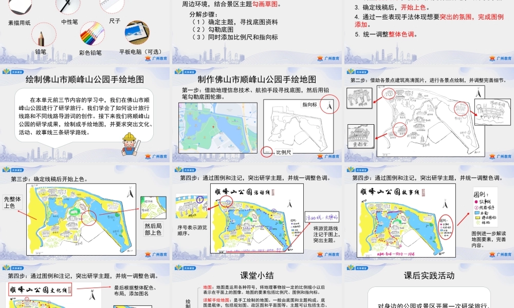 课时17_第三单元 带着课题去旅行_第4课时 绘制手绘地图-课件【虚拟宝库网www.xunibaoku.com】.pptx