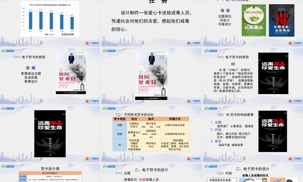 课时20_第三单元 禁毒防艾要宣传_第3课时 爱心贺卡我设计-课件【虚拟宝库网www.xunibaoku.com】.ppt