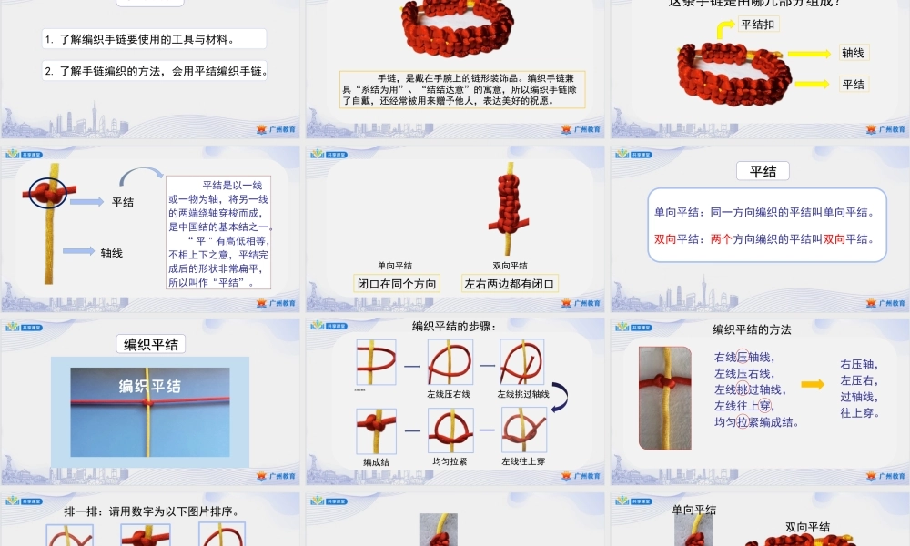 课时7_第二单元_第3课时 手链编织有方法-课件【虚拟宝库网www.xunibaoku.com】.ppt