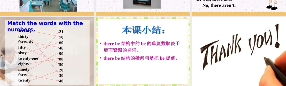 Unit 2 There are forty students in my class Lesson 8 .ppt