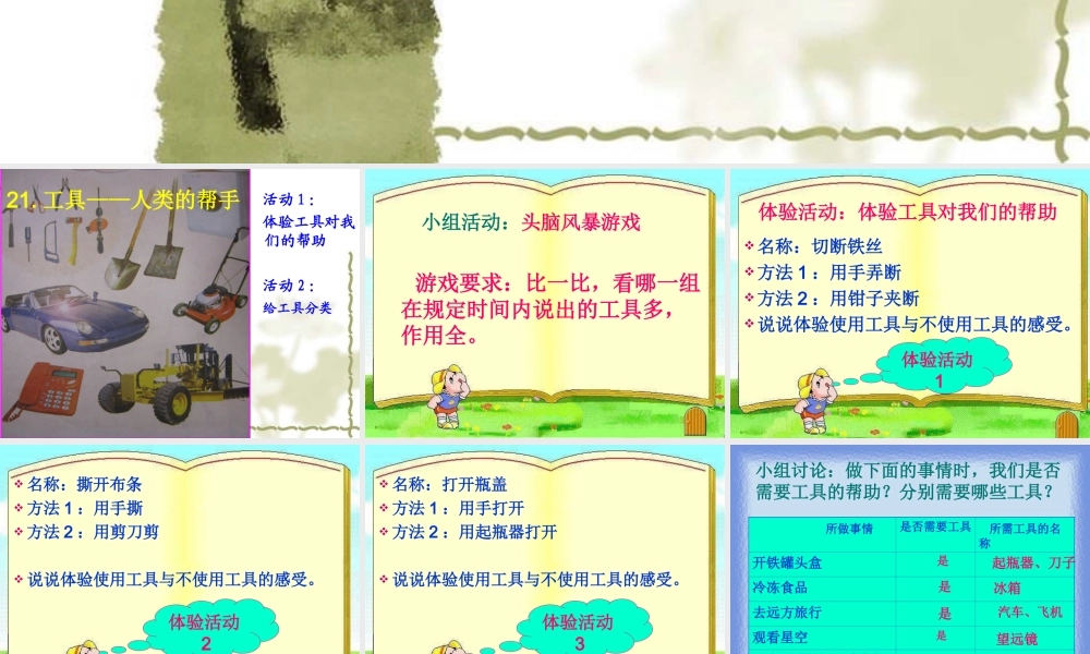 冀教小学科学五下册《21工具—人类的帮手》ppt课件.ppt