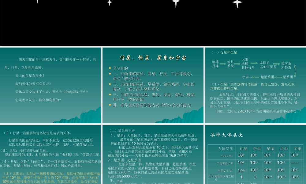 冀教小学科学六下册《13浩瀚的宇宙》PPT课件 (2) .ppt