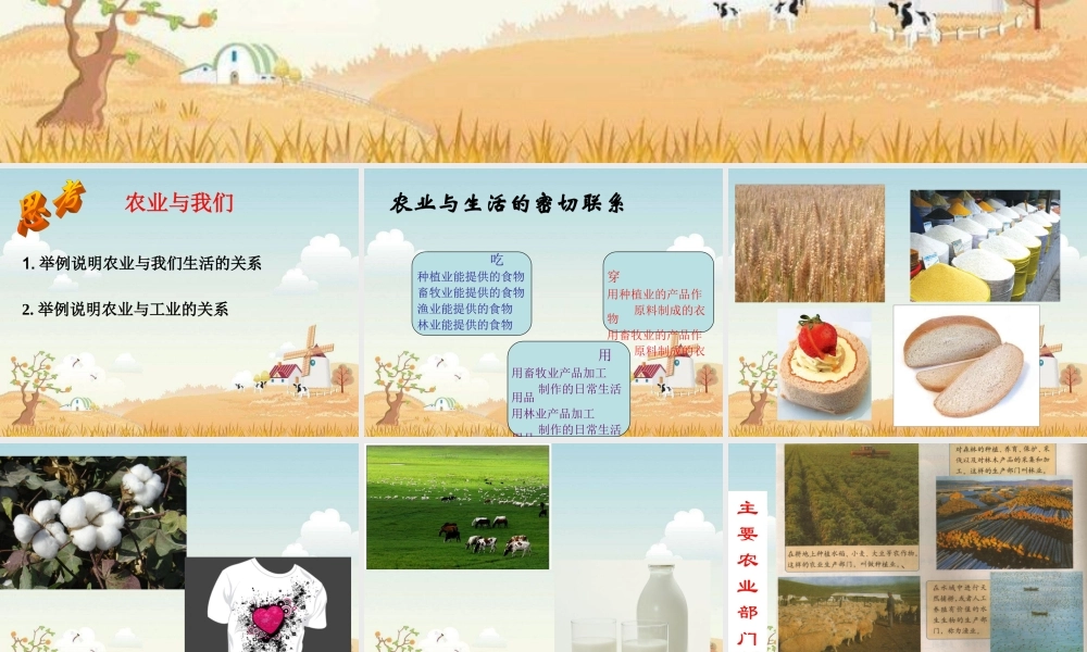 冀教小学科学四下册《23农业与生活 》PPT课件.ppt