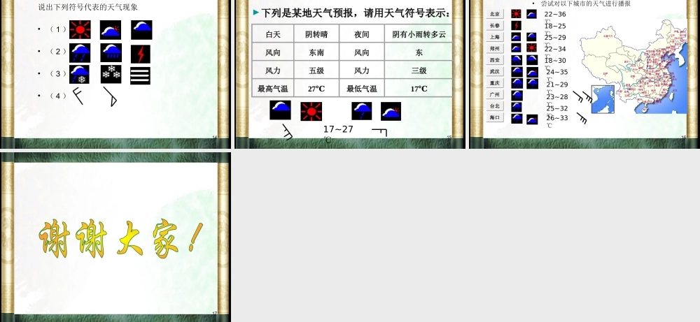 冀教小学科学四下册《4发布天气消息 》PPT课件 (2).ppt