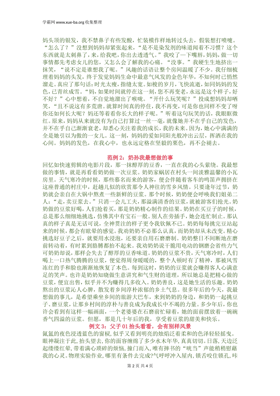 【2022中考作文分类备考】主题3：亲情类.doc_第2页