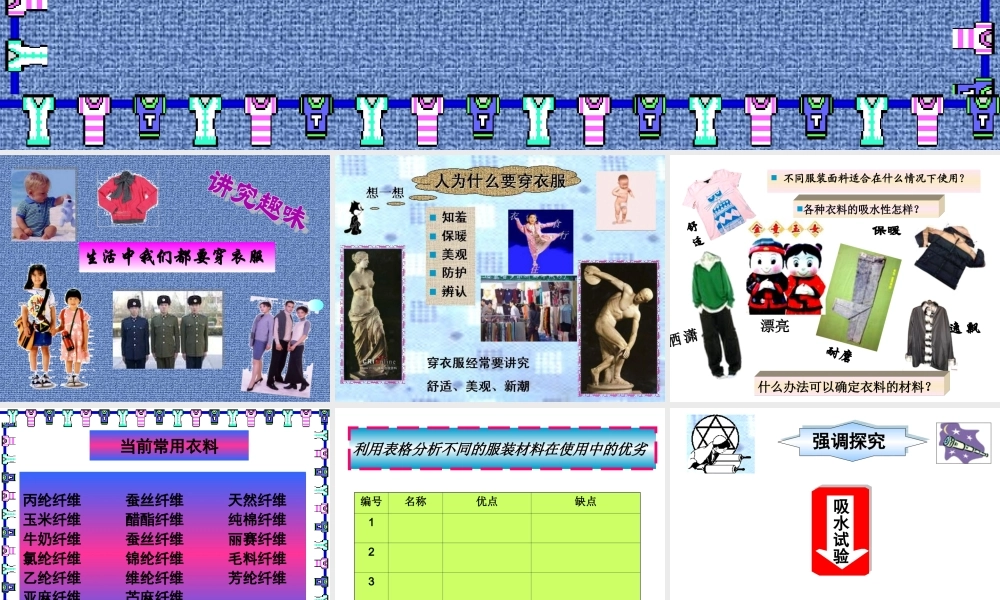 鄂教版小学科学三下《11.衣料的吸水性》PPT课件【学霸网www.xue-ba.org】.ppt