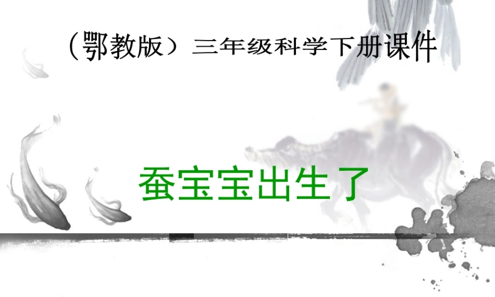 鄂教版小学科学三下《6.蚕宝宝出生了》PPT课件(3) 【学霸网www.xue-ba.org】.ppt