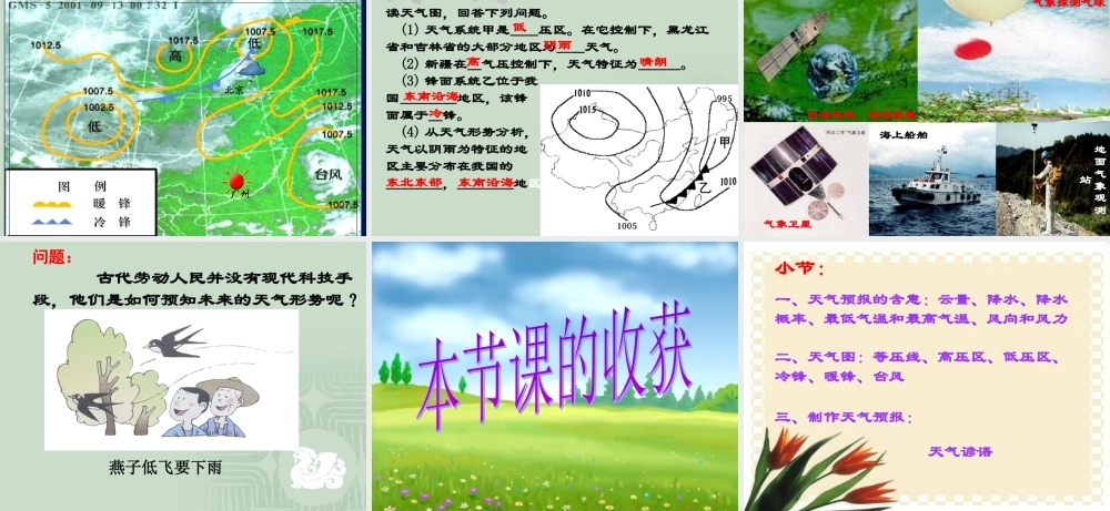 鄂教版小学科学四上《17明天的天气怎样》PPT课件【虚拟宝库网www.xunibaoku.com】.ppt