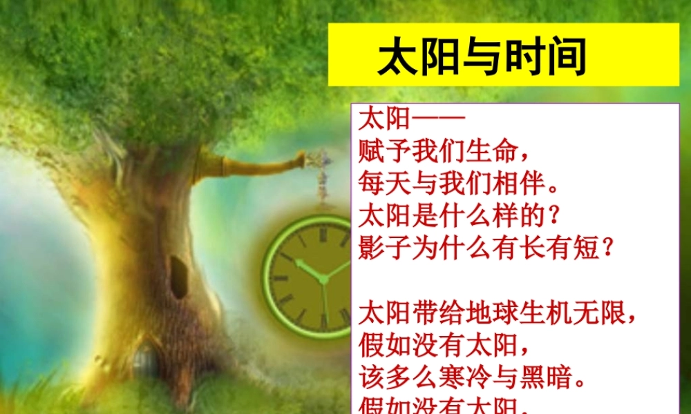 青岛小学科学三上《10 认识太阳》PPT课件 (4) 【虚拟宝库网www.xunibaoku.com】.ppt