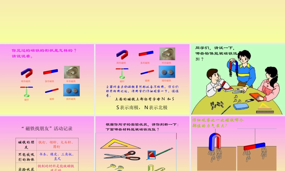 青岛小学科学三下《5 有趣的磁铁》PPT课件 (2).ppt