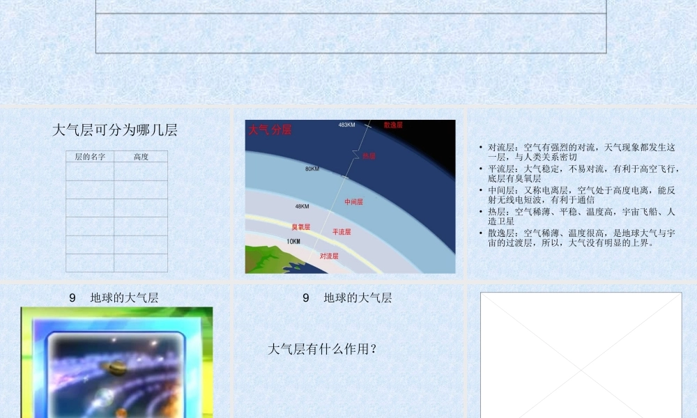 青岛小学科学三下《9 地球的大气层》PPT课件 (1).ppt