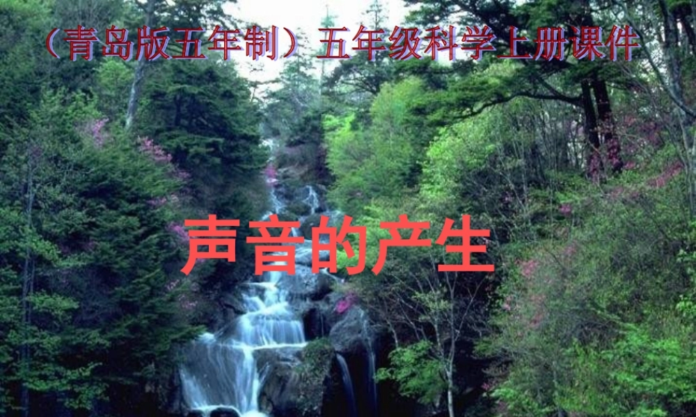 青岛小学科学五上《10 声音的产生》PPT课件 (2) 【虚拟宝库网www.xunibaoku.com】.ppt