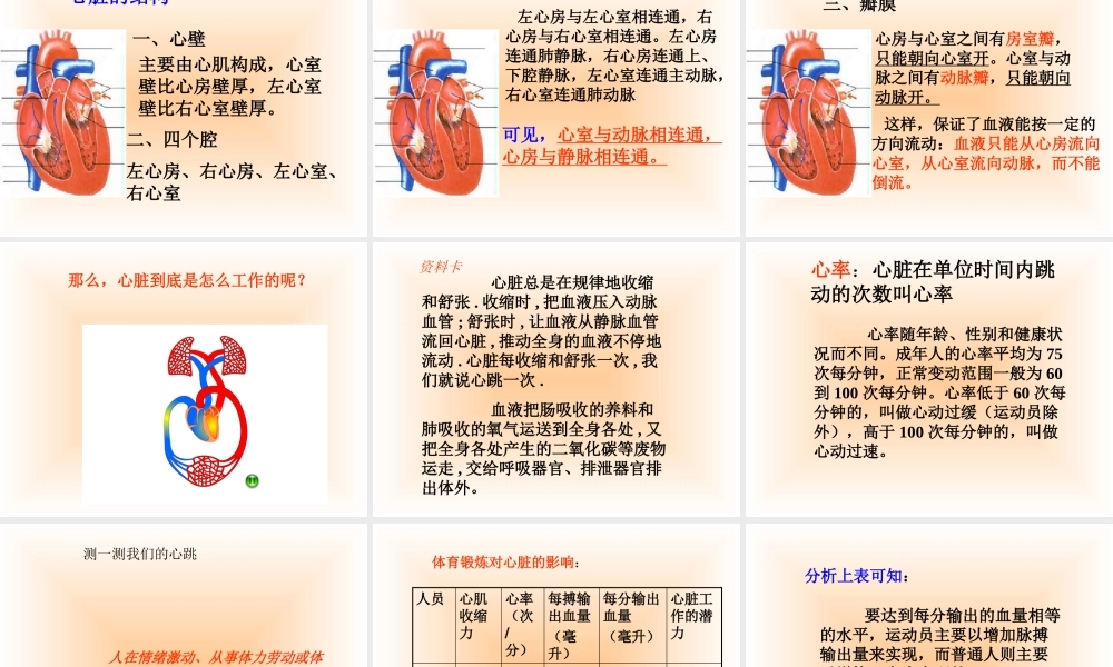 青岛小学科学五上《8 心脏和血管》PPT课件 (1) 【虚拟宝库网www.xunibaoku.com】.ppt