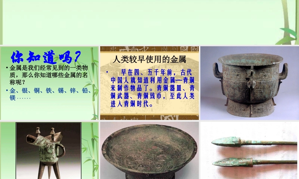 青岛小学科学四上《11 金属》PPT课件 (2) .ppt