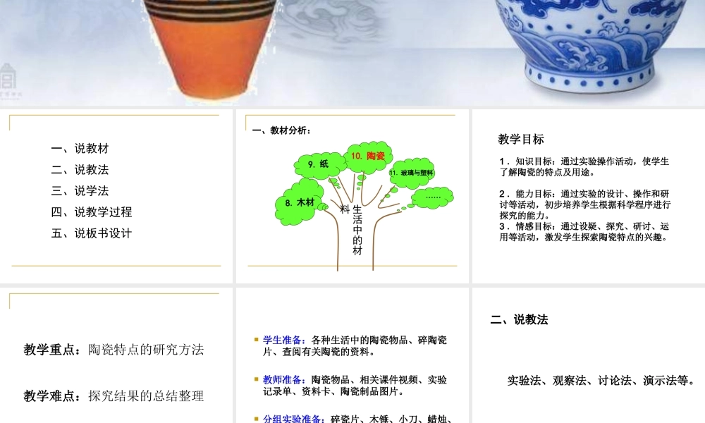 青岛小学科学四上《10 陶瓷》PPT课件 (1) .ppt