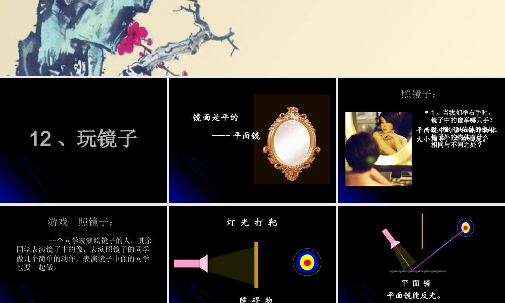 青岛小学科学四下《10 玩镜子》PPT课件 (9).ppt