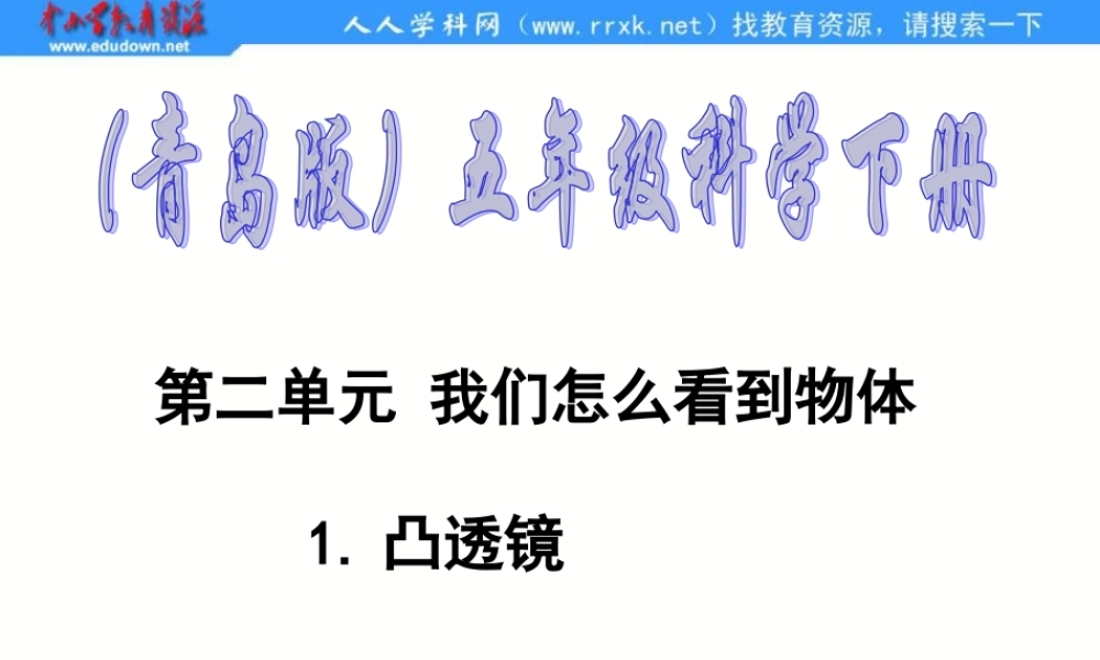 青岛小学科学四下《13 凸透镜》PPT课件 (12).ppt