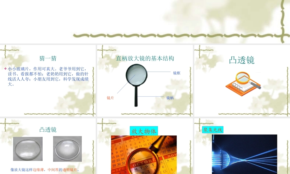 青岛小学科学四下《13 凸透镜》PPT课件 (4).ppt