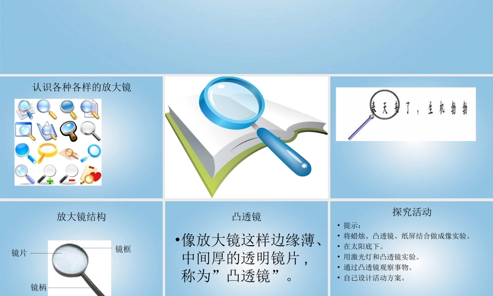 青岛小学科学四下《13 凸透镜》PPT课件 (15).ppt