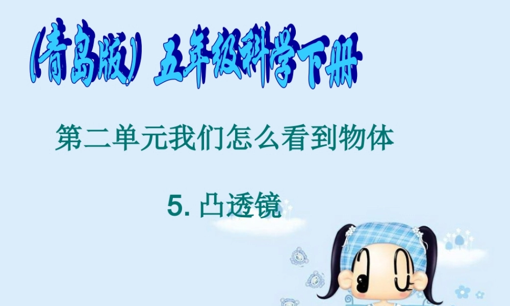 青岛小学科学四下《13 凸透镜》PPT课件 (8).ppt