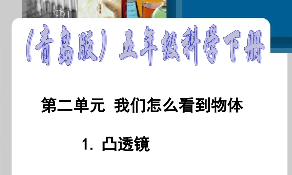青岛小学科学四下《13 凸透镜》PPT课件 (7).ppt