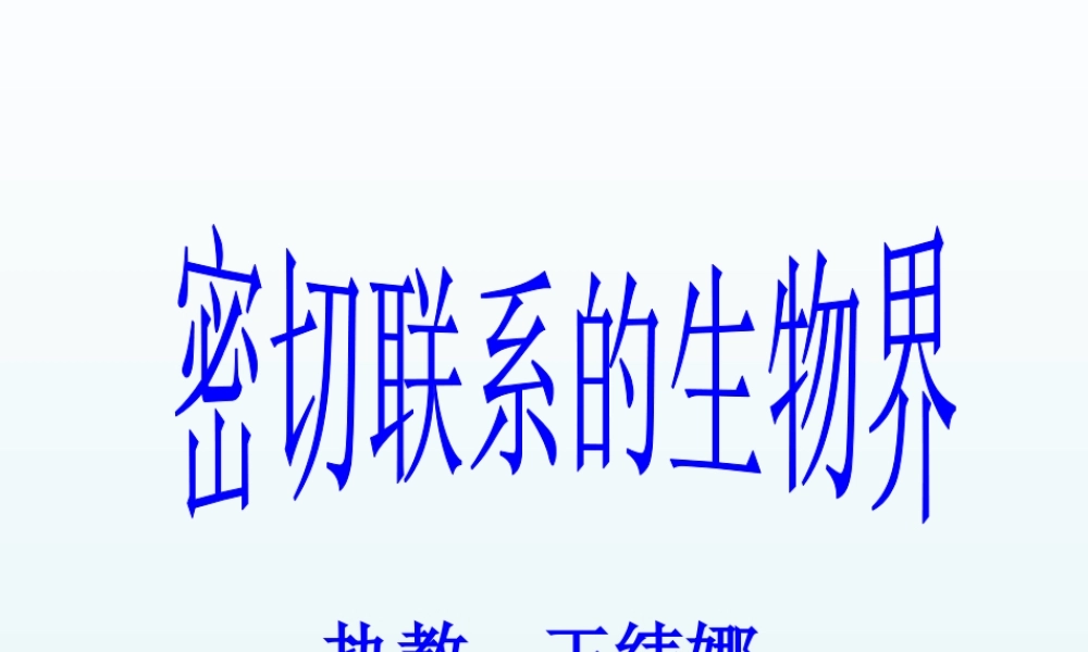 青岛小学科学四下《19 密切联系的生物界》PPT课件 (15).ppt