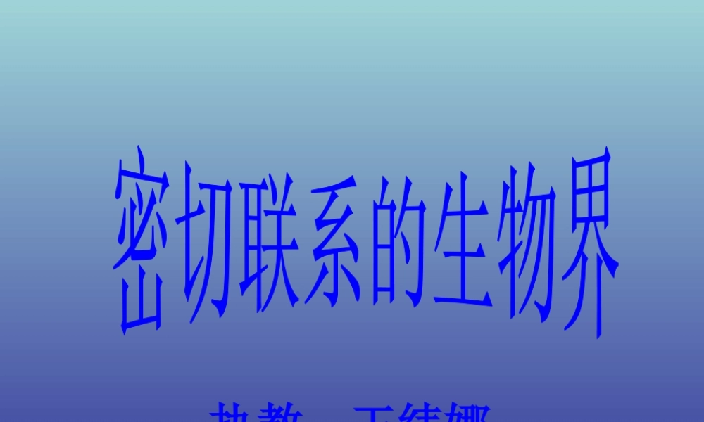 青岛小学科学四下《19 密切联系的生物界》PPT课件 (8).ppt