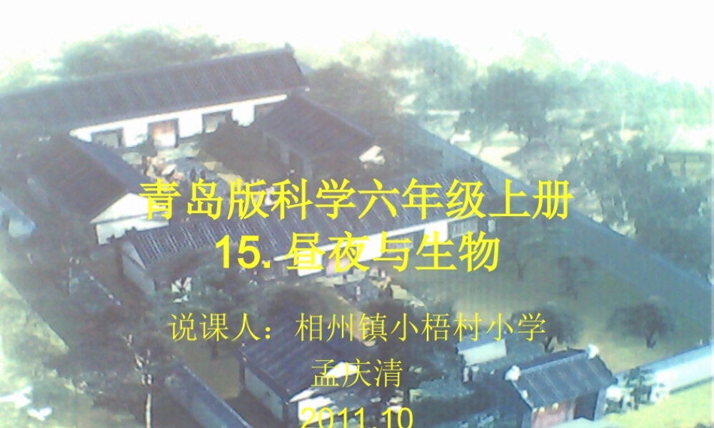 青岛小学科学四下《22 昼夜与生物》PPT课件 (8).ppt