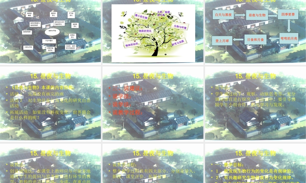 青岛小学科学四下《22 昼夜与生物》PPT课件 (8).ppt