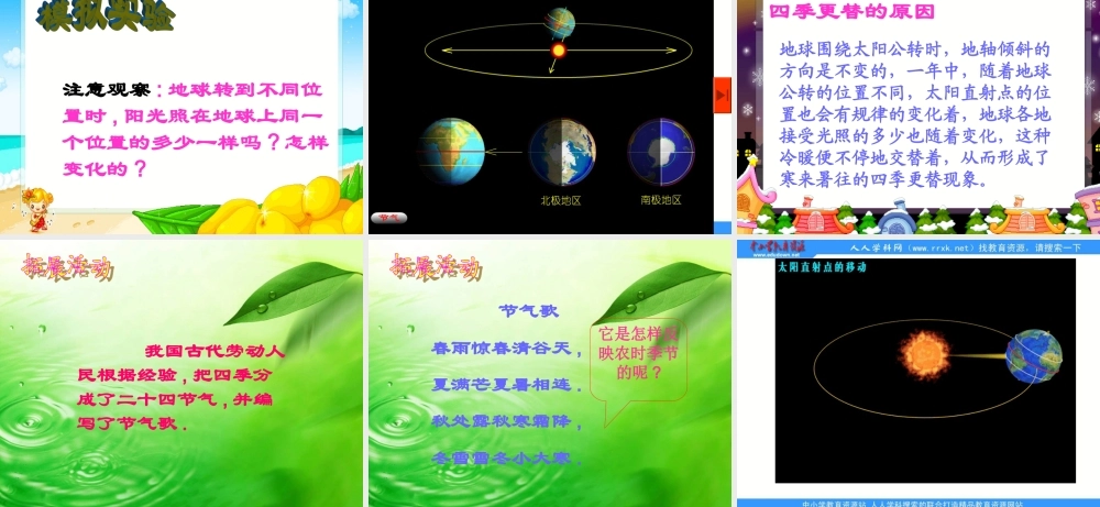 青岛小学科学四下《23 四季更替》PPT课件 (1).ppt