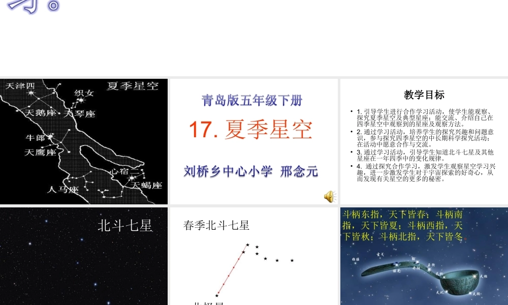 青岛小学科学四下《8 夏季星空》PPT课件 (6) .ppt