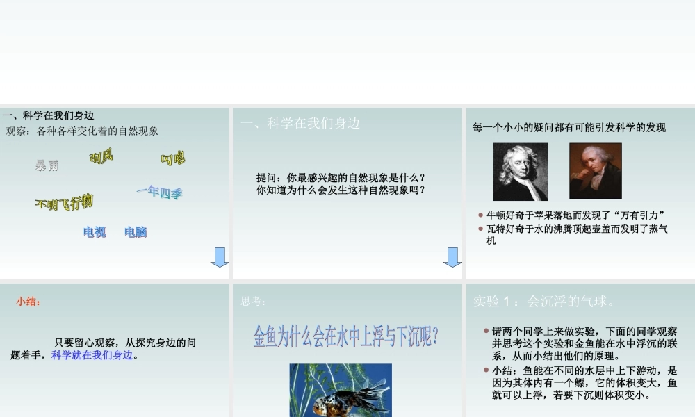 首师大小学科学三上《1.科学在我们身边》PPT课件(3) .ppt