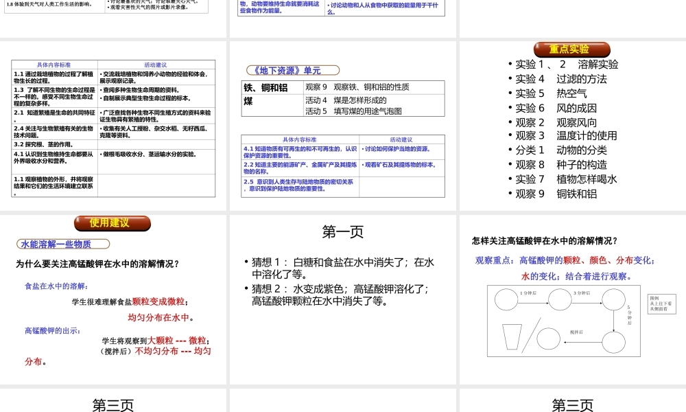 首师大小学科学三下《0.科学观察实验报告册》PPT课件.ppt