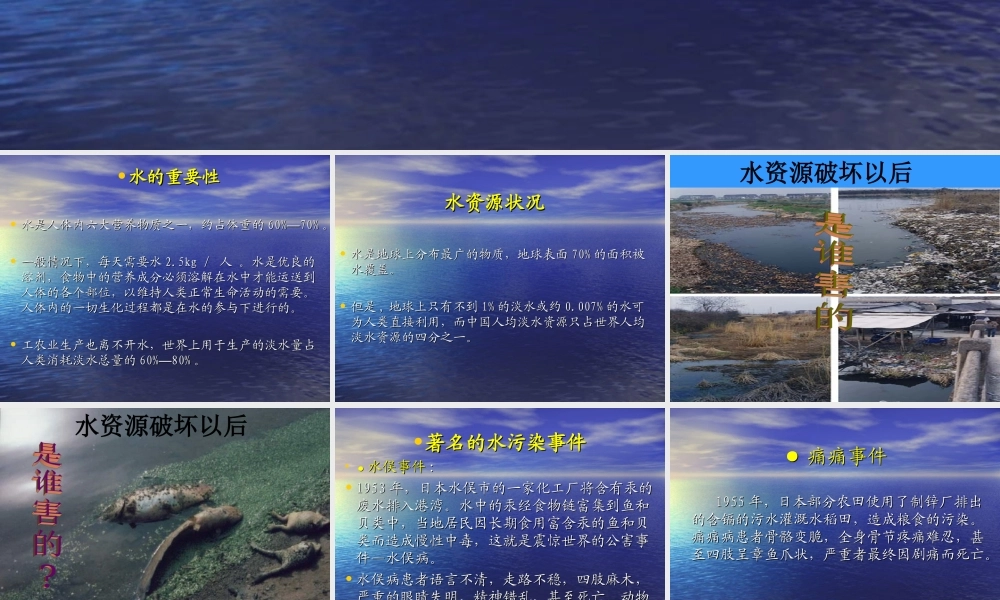 首师大小学科学三下《4.保护水资源》PPT课件(1) .ppt